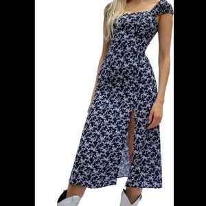 French Connection Cerisier Verona Crepe Midi Dress